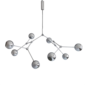 101 Copenhagen Drop Globe Chandelier Krom