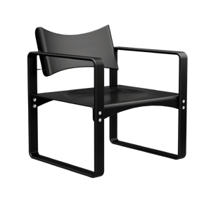 Verner Panton Series 270 F Spisestol med Armlener Sort