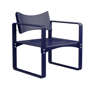 Verner Panton Series 270 F Spisestol med Armlener Blå