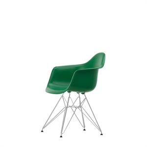 Vitra Eames Plastic RE DAR Spisestuestol Smaragd/ Krom