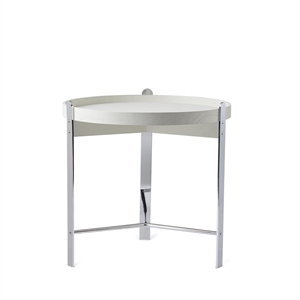 Warm Nordic Compose Salongbord Ø50 Hvit Krom