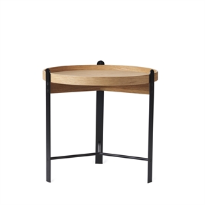 Varmt Nordisk Compose Salongbord Ø50 Eik/ Sort