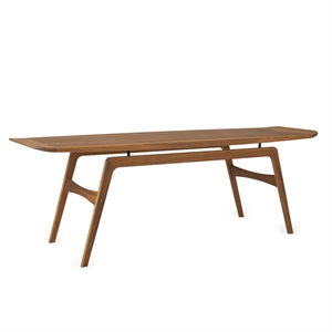 Varmt Nordisk Surfebrett Salongbord i Teak