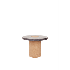 Frama Sintra Sidebord/sofabord Stor Sort Marmor/kork