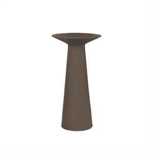 Kristina Dam Studio Collar Vase Stor Mørkebrun Engobe