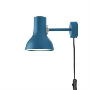 Anglepoise Type 75 Mini Vegglampe Margaret Howell Edition med Ledning Saxon Blue