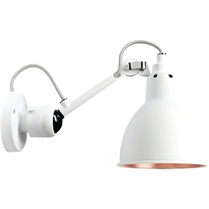 Lampe Gras N304 Vegglampe Hvit & Hvit/ Kobber