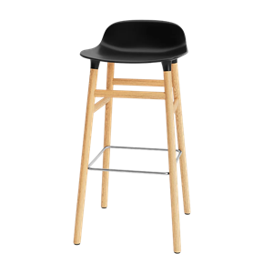 Normann Copenhagen Form Barkrakk H75 cm Sort/ Eik