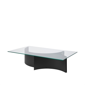 Kristina Dam Studio Curated Coffee Table Sort Stål/Glass