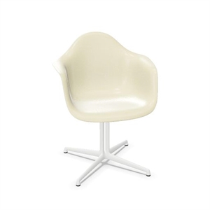 Vitra Eames Fiberglass DAL Spisestol Pergament/Glatt Hvit