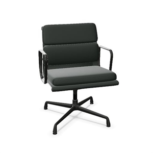 Vitra Soft Pad EA 208 Kontorstol med Svingbar Jade/dyp Sort
