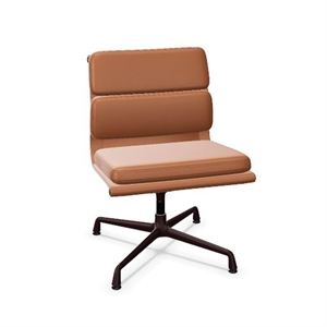 Vitra Soft Pad EA 205 Kontorstol Konjakk/mørk Bordeaux