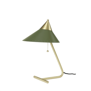 Warm Nordic Brass Topp Bordlampe Grønn