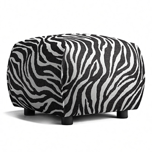Decotique Le Petite Puff Zebra/ Sort/ Hvit