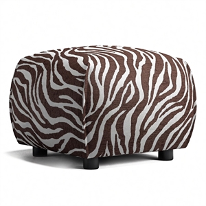 Decotique Le Petite Puf Zebra/ Brun/ Hvit