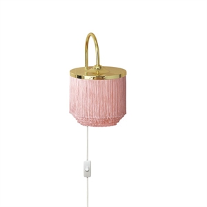 Warm Nordic Fringe Vegglampe Rosa