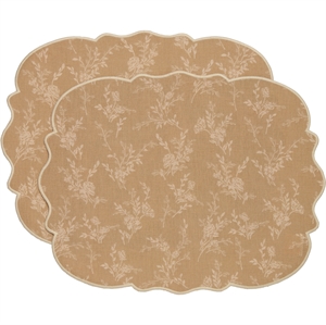 Decotique Gia Dekkebrikke Sett med 2 Beige
