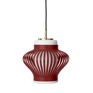 Warm Nordic Opal Lamella Taklampe Mørk Rød
