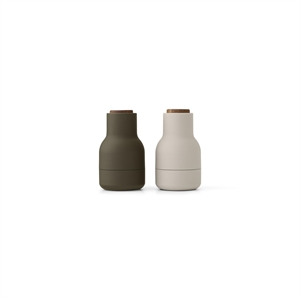 Audo Flaskekvern Liten Sett med 2 Jaktgrønn/ Beige/valnøtt