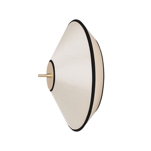 Edgeform Tafta Vegg-/Taklampe Ø40 Sort/Off-White