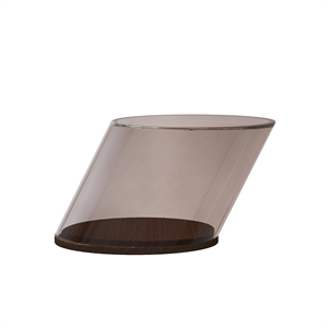 NORR11 Tiltbar Salongbord Røykfarget/Glass