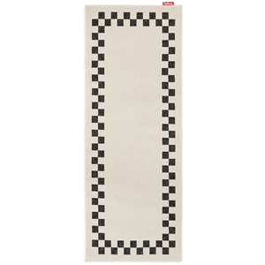 Fatboy Carpretty Catwalk Check-teppe 80x200 cm Antrasitt/ Krem