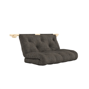 Karup Hooked Sovesofa med Madrass 135x200 Rå/642 Mellow Brown
