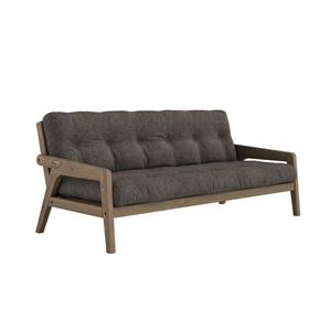 Karup Grab Sovesofa med 5-lags Madrass 642 Mellow Brown/Carob Brown
