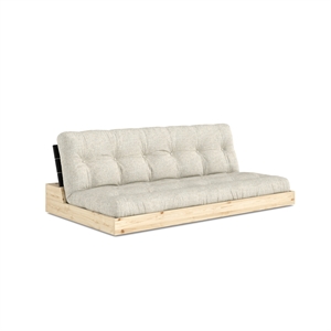 Karup Base Sovesofa med 5-lags madrass Black Night/640 Soft Chalk