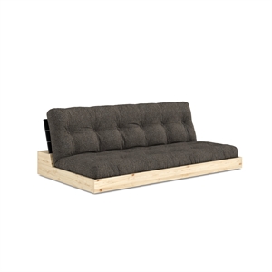Karup Base Sovesofa med 5-lags madrass Black Night/642 Mellow Brown