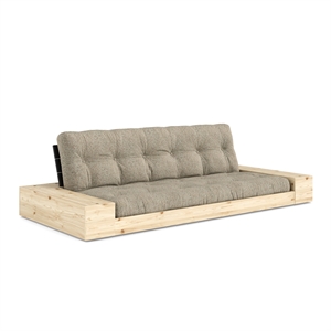 Karup Base Sovesofa med sideboks og 5-lags madrass Black Night/641 Warm Sand