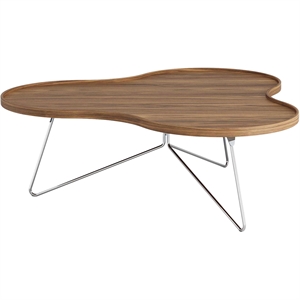 Swedese Flower Mono salongbord 114x39 Krom/ Valnøtt