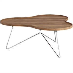 Swedese Flower Mono salongbord 114x45 Krom/ Valnøtt