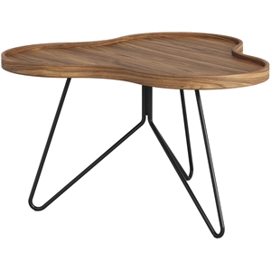 Swedese Flower Mono Salongbord 66x39 Sort/ Valnøtt