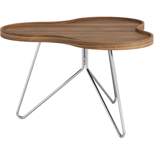 Swedese Flower Mono Salongbord 66x39 Krom/ Valnøtt