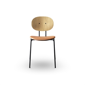 Sibast Furniture Piet Hein Spisestuestol Sort i Eik og Konjakkskinn