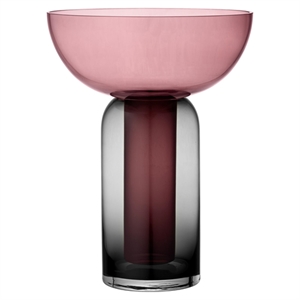 AYTM TORUS Vase H33 Sort/ Rosa