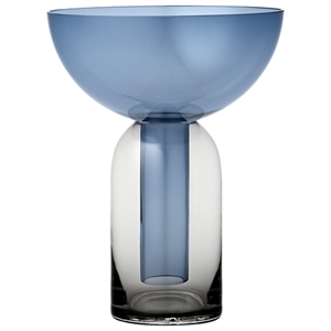 AYTM TORUS Vase H19 Sort/ Marineblå