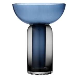 AYTM TORUS Vase H33 Sort/ Marineblå