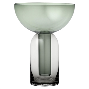 AYTM TORUS Vase H19 Sort/Skogfarget