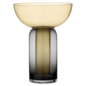 AYTM TORUS Vase H33 Sort/ Amber