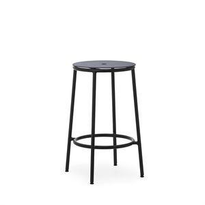 Normann Copenhagen Circa Barkrakk H65 Sort/ Sort Aluminium