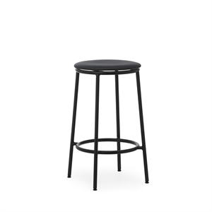 Normann Copenhagen Circa Barkrakk H65 Skinntrukket Sort/ Sort Skinn 41599