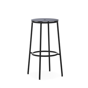 Normann Copenhagen Circa Barkrakk H75 Sort/ Sort Aluminium
