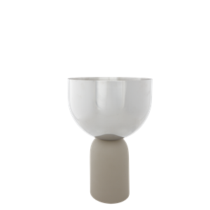 AYTM TORUS Blomsterpotte 22 cm Sølv/taupe