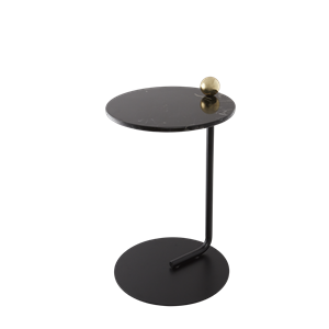 AYTM CASTELLUM Sidebord Sort/ Marmor