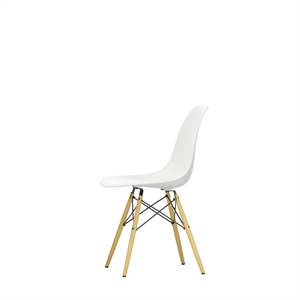 Vitra Eames Plastic DSW Spisestol Hvit/ Gyllen Lønn