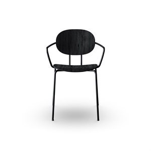 Sibast Furniture Piet Hein Spisestol Sort med Armlener Sort Eik