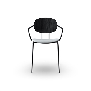 Sibast Furniture Piet Hein Spisestol Sort med Armlener Sort Eik og Remix 123