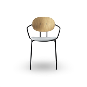 Sibast Furniture Piet Hein Spisestol Sort med Armlener Eik og Remix 123